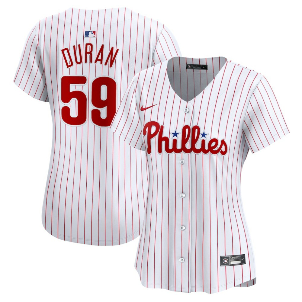 Jhoan Duran Philadelphia Phillies Women's Home Limited Player Jersey - White | Nike