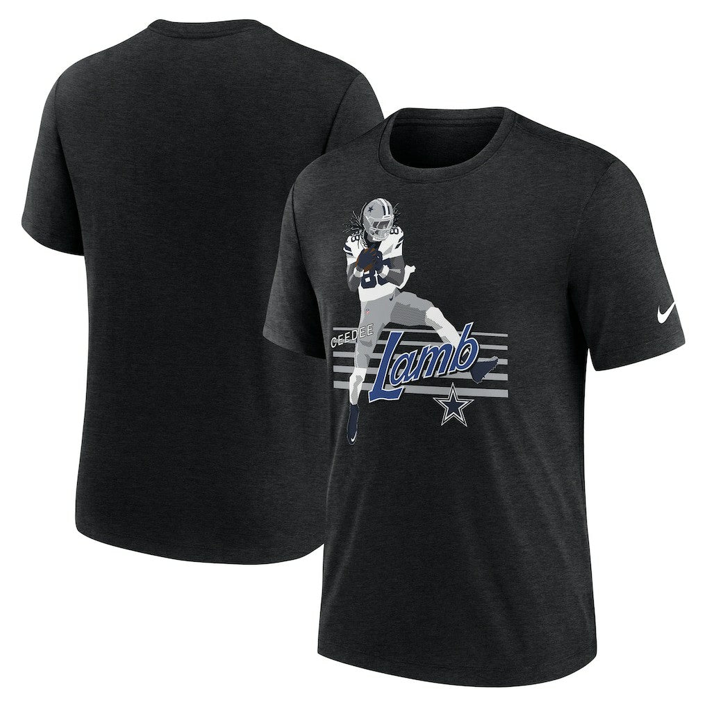 CeeDee Lamb Dallas Cowboys Player Graphic T-Shirt - Heather Black | Nike online