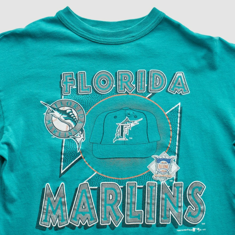 Miami Marlins Team Rated 1993 T-Shirt - Teal Vintage