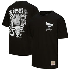 Chicago Bulls Hardwood Classics Overlap T-Shirt sale - Black | Mitchell & Ness outlet