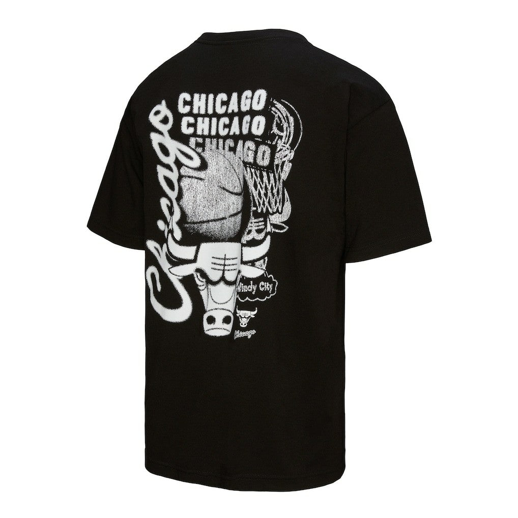 Chicago Bulls Hardwood Classics Overlap T-Shirt sale - Black | Mitchell & Ness outlet