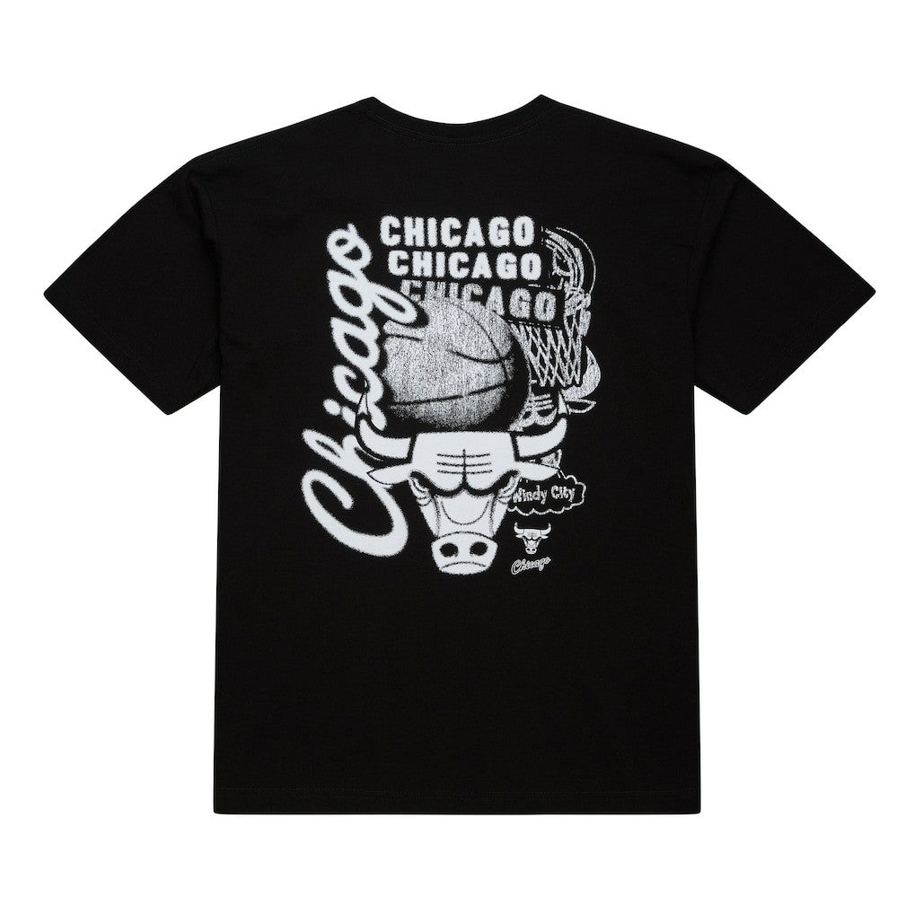 Chicago Bulls Hardwood Classics Overlap T-Shirt sale - Black | Mitchell & Ness outlet