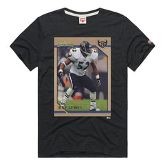 Ray Lewis Baltimore Ravens Homage Unisex NFL Topps Trading Card Tri-Blend T-Shirt - Charcoal sale