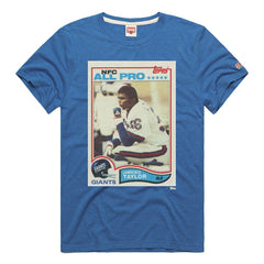 Lawrence Taylor New York Giants Homage Unisex NFL Topps Trading Card Tri-Blend T-Shirt - Royal discount