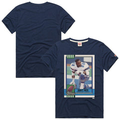 Emmitt Smith Dallas Cowboys Homage Unisex NFL Topps Trading Card Tri-Blend T-Shirt - Navy cheap
