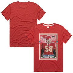 Derrick Thomas Kansas City Chiefs Homage Unisex NFL Topps Trading Card Tri-Blend T-Shirt - Red discount