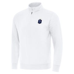 France National Team Antigua Landslide Quarter-Zip Pullover - White cheap
