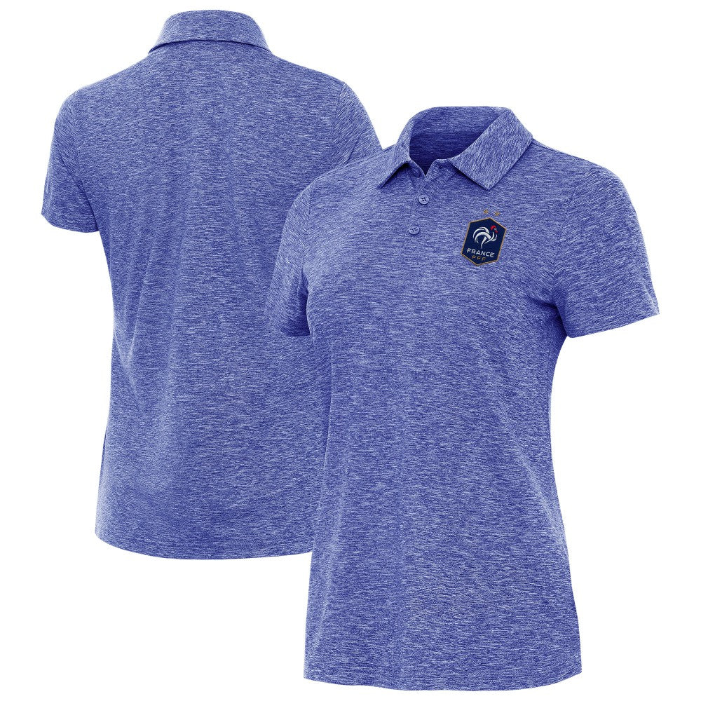 France National Team Antigua Women's Triple Shot Polo - Heather Royal discount