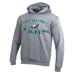 Philadelphia Eagles Champion Youth Powerblend Fleece Hoodie - Gray sale