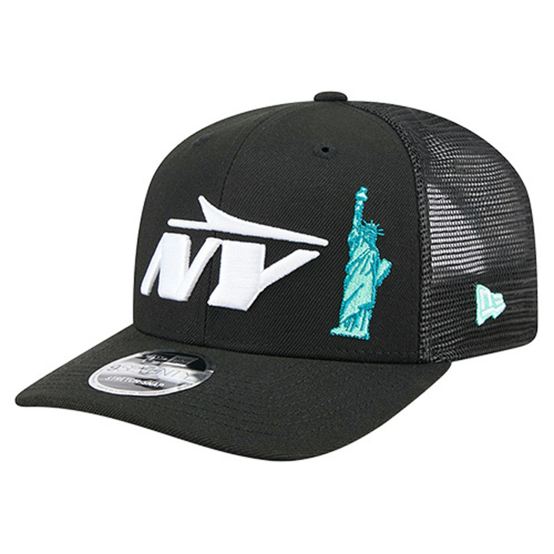 New York Jets New Era Liberty 9SEVENTY Adjustable Trucker Hat - Black discount