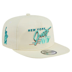 New York Jets New Era Liberty Golfer Adjustable Hat - Cream discount