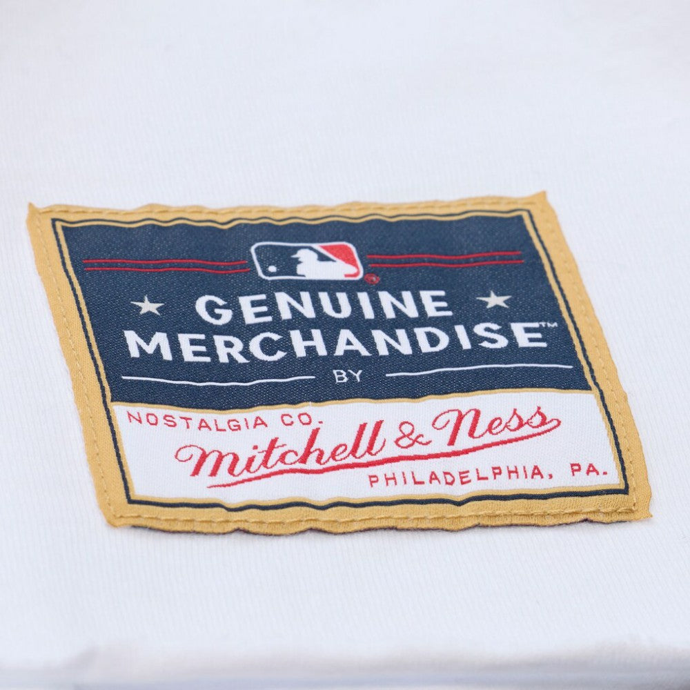 Philadelphia Phillies Women's Cropped Raglan Mascot Boxy T-Shirt - White | Mitchell & Ness