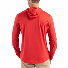 Tampa Bay Buccaneers Cutter & Buck Americana Coastline Epic Comfort Eco Recycled Long Sleeve Hoodie T-Shirt - Red for sale