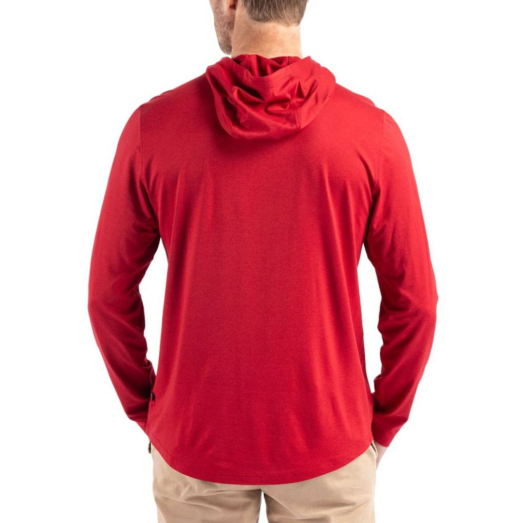 Arizona Cardinals Cutter & Buck Americana Coastline Epic Comfort Eco Recycled Long Sleeve Hoodie T-Shirt - Cardinal discount