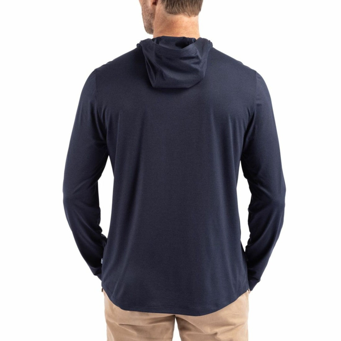 Detroit Lions Cutter & Buck Americana Coastline Epic Comfort Eco Recycled Long Sleeve Hoodie T-Shirt - Navy sale