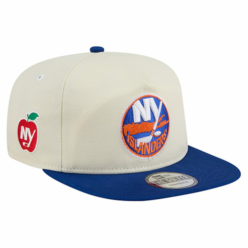 New York Islanders New Era Golfer Adjustable Hat Cream