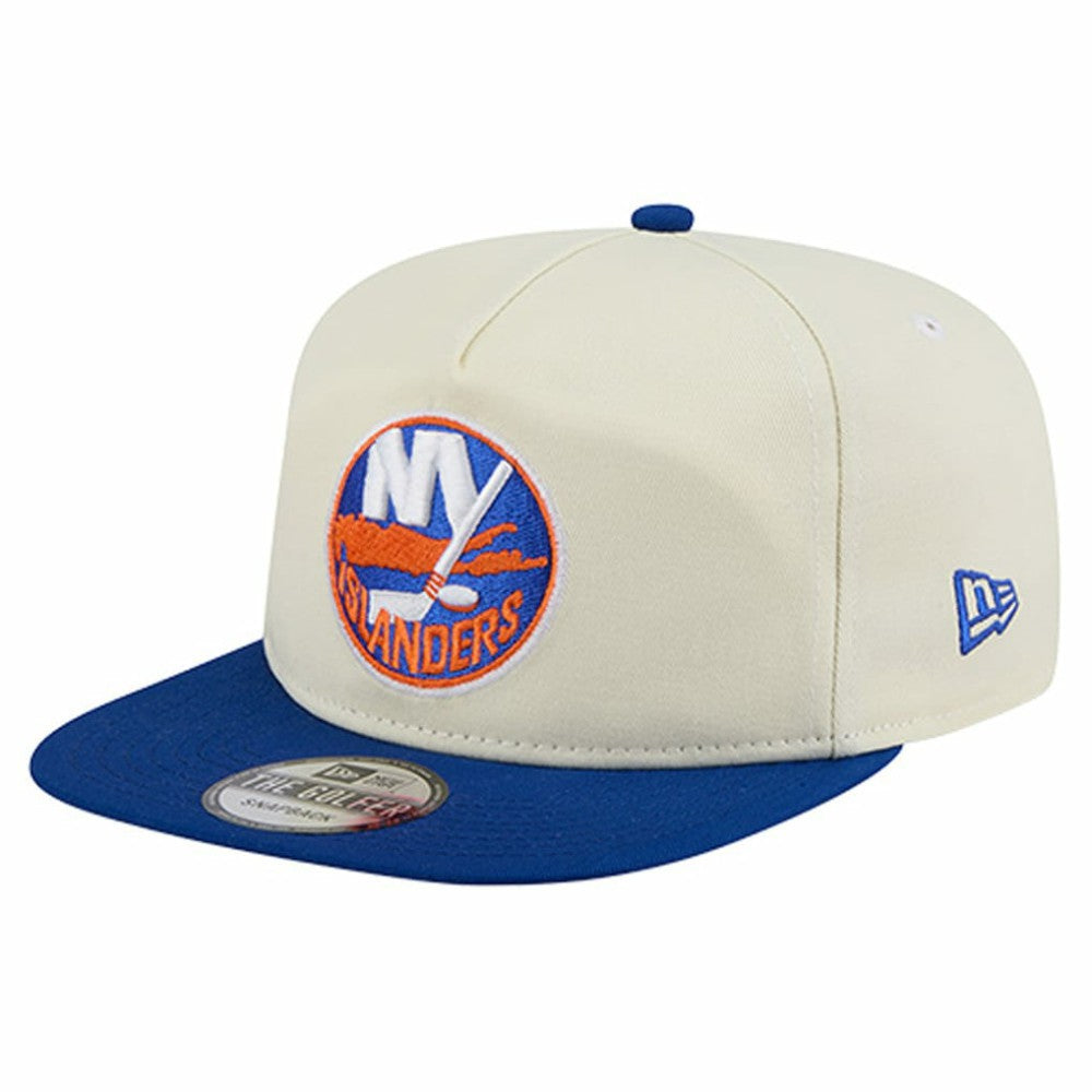New York Islanders New Era Golfer Adjustable Hat Cream