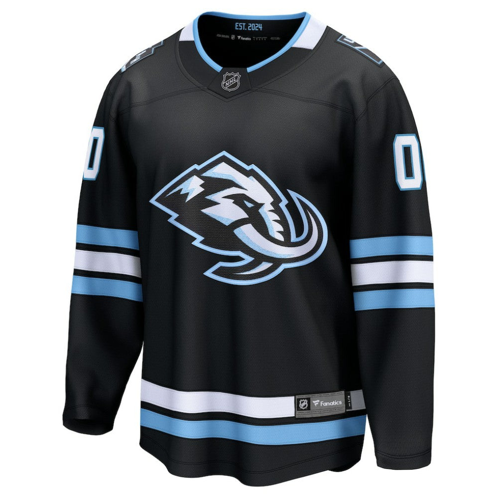 Utah Mammoth Fanatics Home Breakaway Custom Jersey Black
