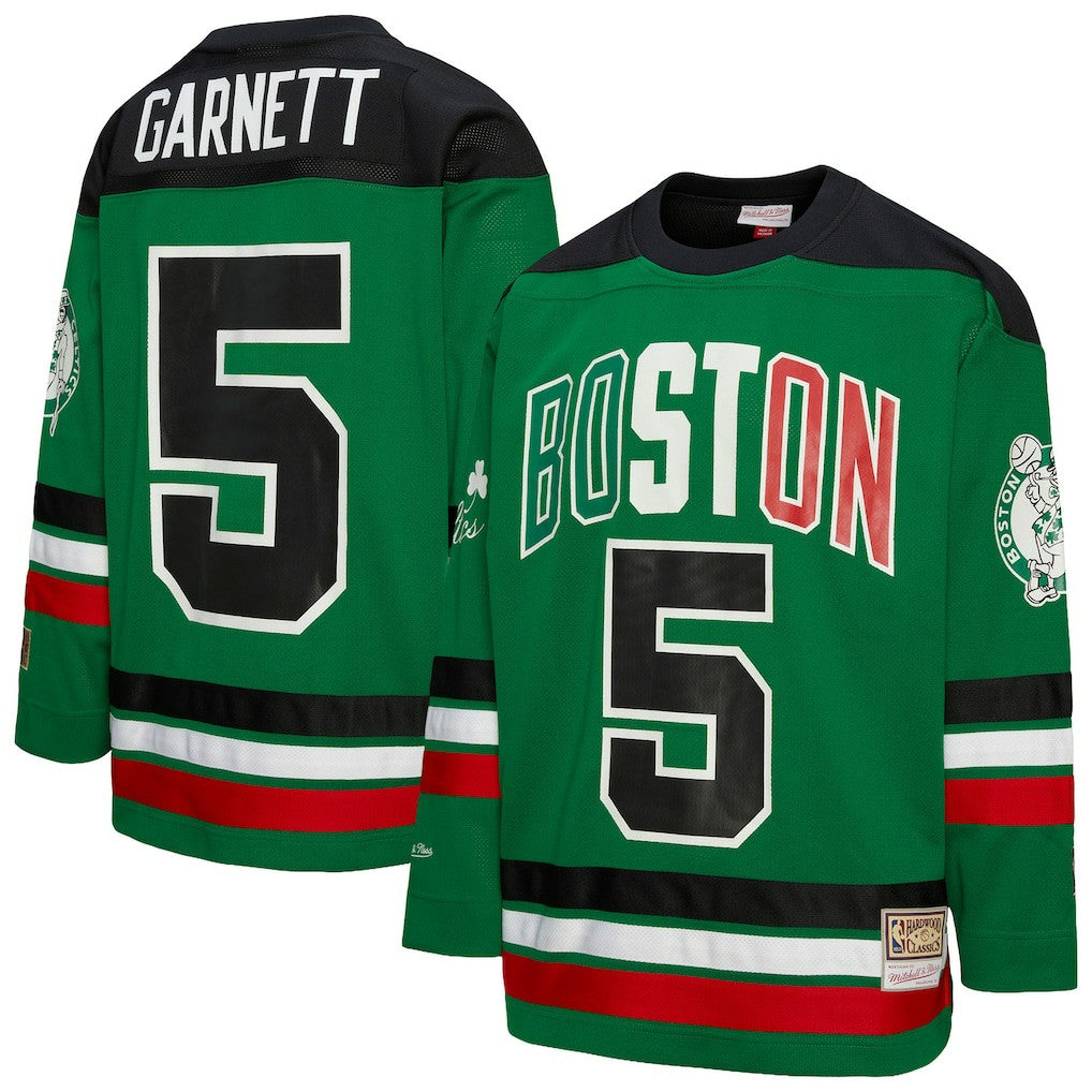 Kevin Garnett Boston Celtics Unisex Maxxed Out Fashion Hockey Jersey - Kelly Green | Mitchell & Ness online