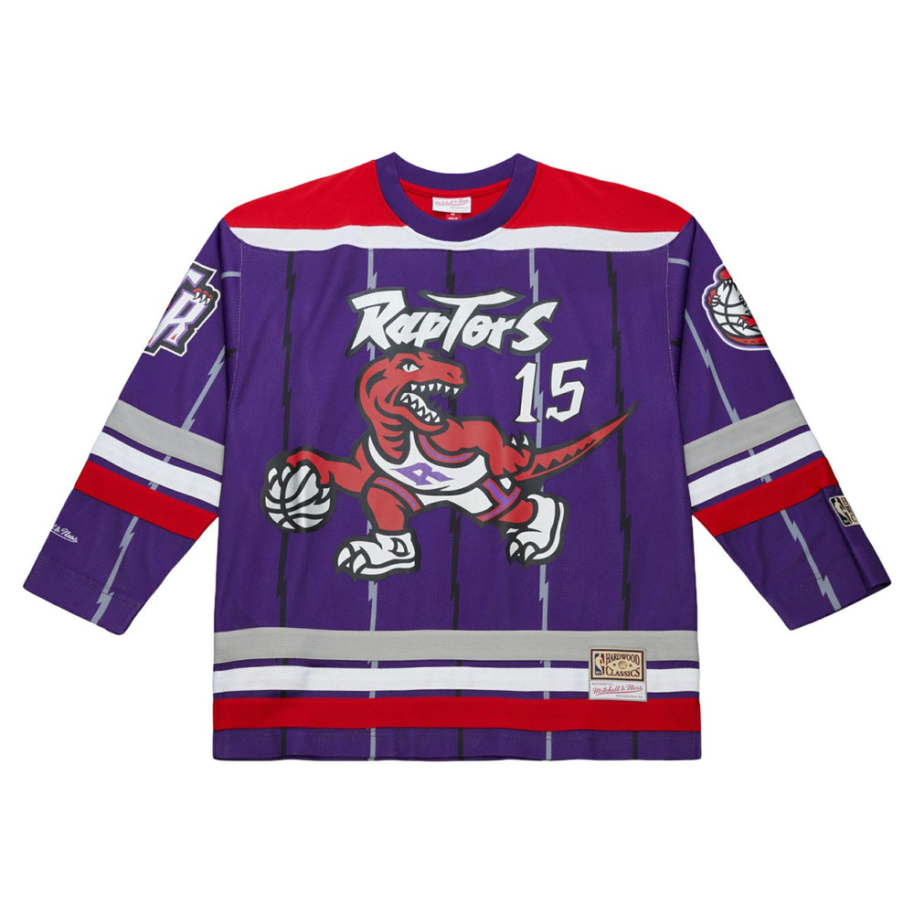 Vince Carter Toronto Raptors Unisex Maxxed Out Fashion Hockey Jersey - Purple | Mitchell & Ness shop