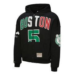 Kevin Garnett Boston Celtics Unisex Hardwood Classics Maxxed Out Full-Zip Hoodie - Black | Mitchell & Ness shop