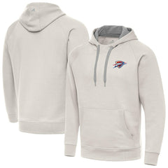 Oklahoma City Thunder Antigua Victory Pullover Hoodie - Cream cheap
