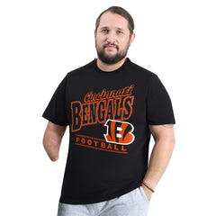 Cincinnati Bengals G-III Sports by Carl Banks Adaptive Headliner Graphic T-Shirt - Black cheap