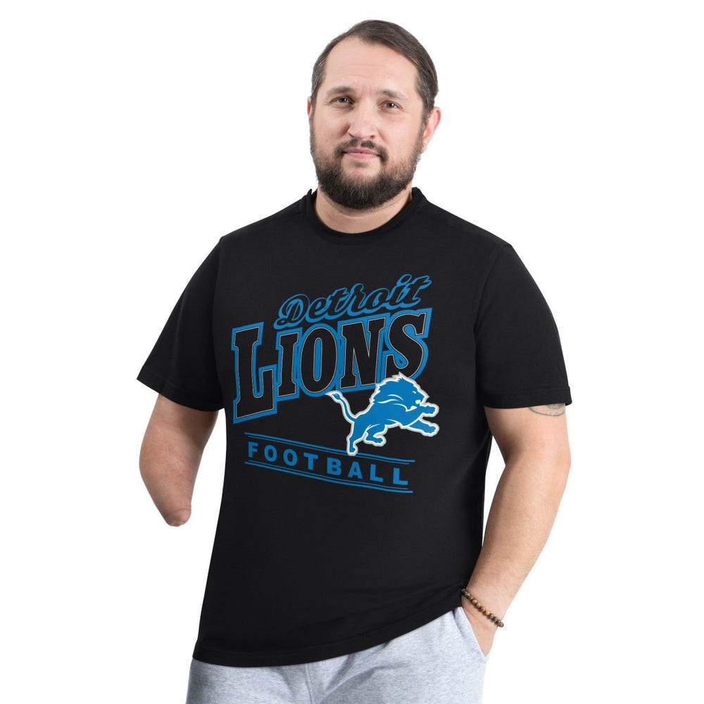 Detroit Lions G-III Sports by Carl Banks Adaptive Headliner Graphic T-Shirt - Black on sale