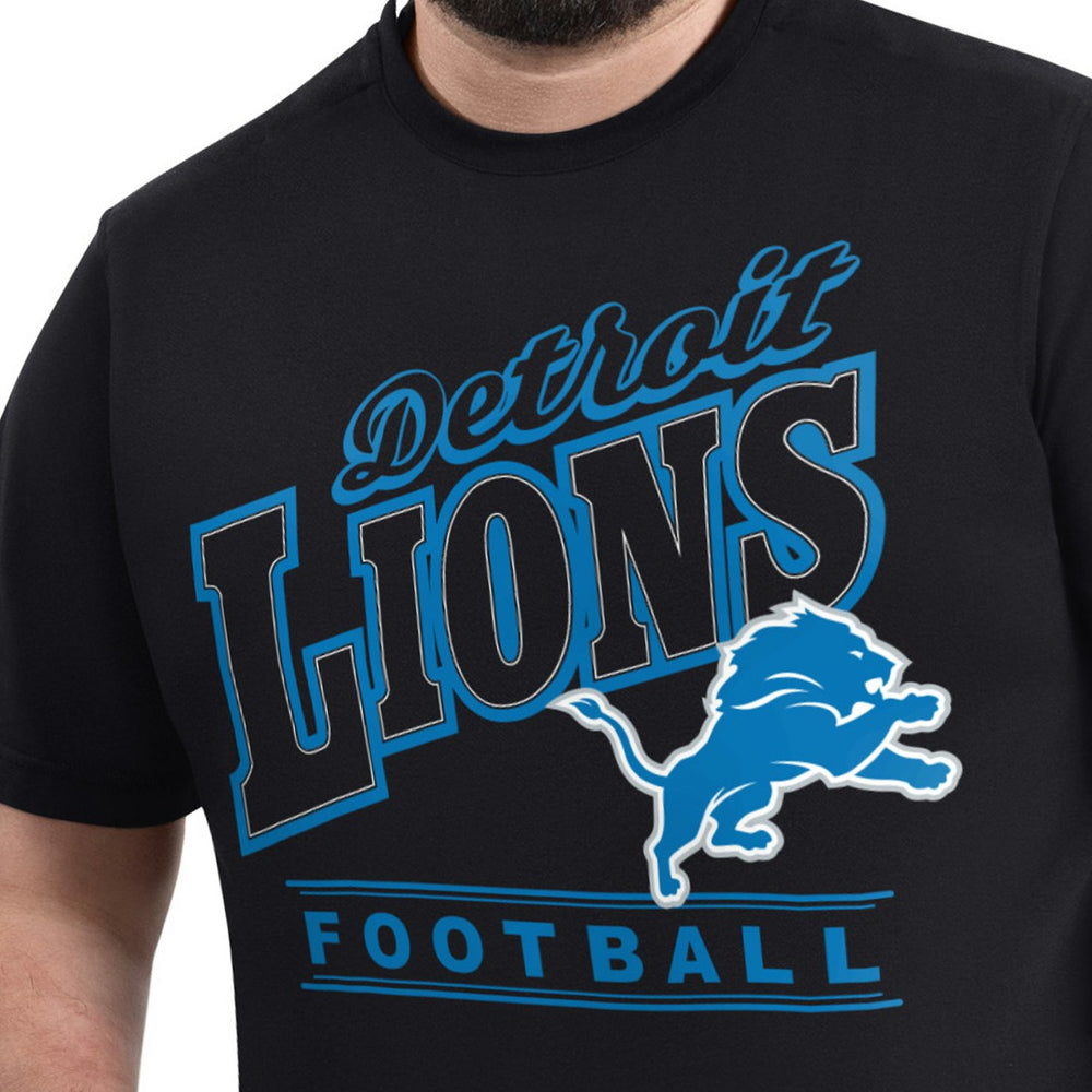 Detroit Lions G-III Sports by Carl Banks Adaptive Headliner Graphic T-Shirt - Black on sale