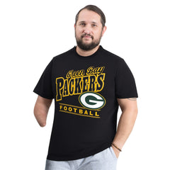 Green Bay Packers G-III Sports by Carl Banks Adaptive Headliner Graphic T-Shirt - Black online