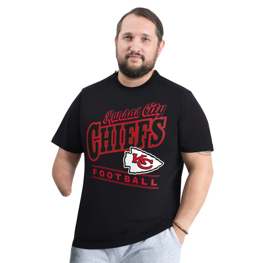Kansas City Chiefs G-III Sports by Carl Banks Adaptive Headliner Graphic T-Shirt - Black for sale