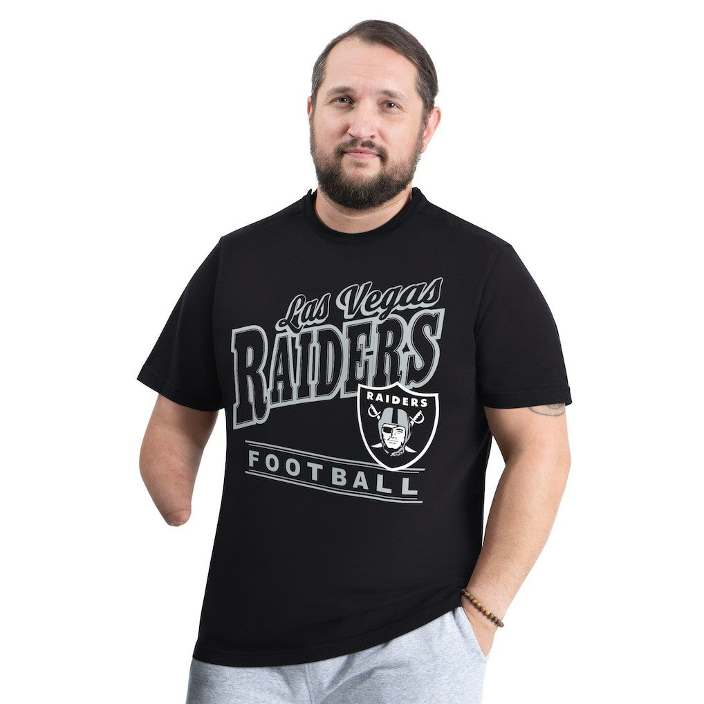 Las Vegas Raiders G-III Sports by Carl Banks Adaptive Headliner Graphic T-Shirt - Black sale