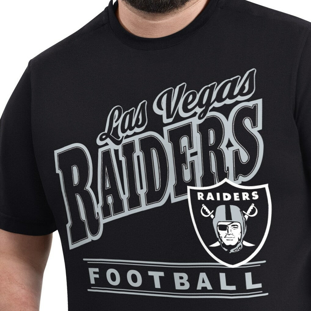 Las Vegas Raiders G-III Sports by Carl Banks Adaptive Headliner Graphic T-Shirt - Black sale