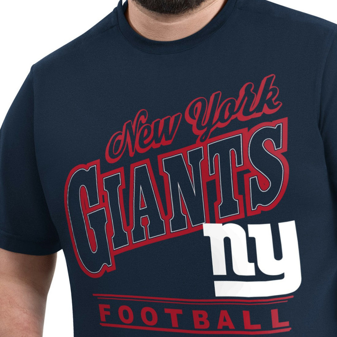 New York Giants G-III Sports by Carl Banks Adaptive Headliner Graphic T-Shirt - Navy on sale