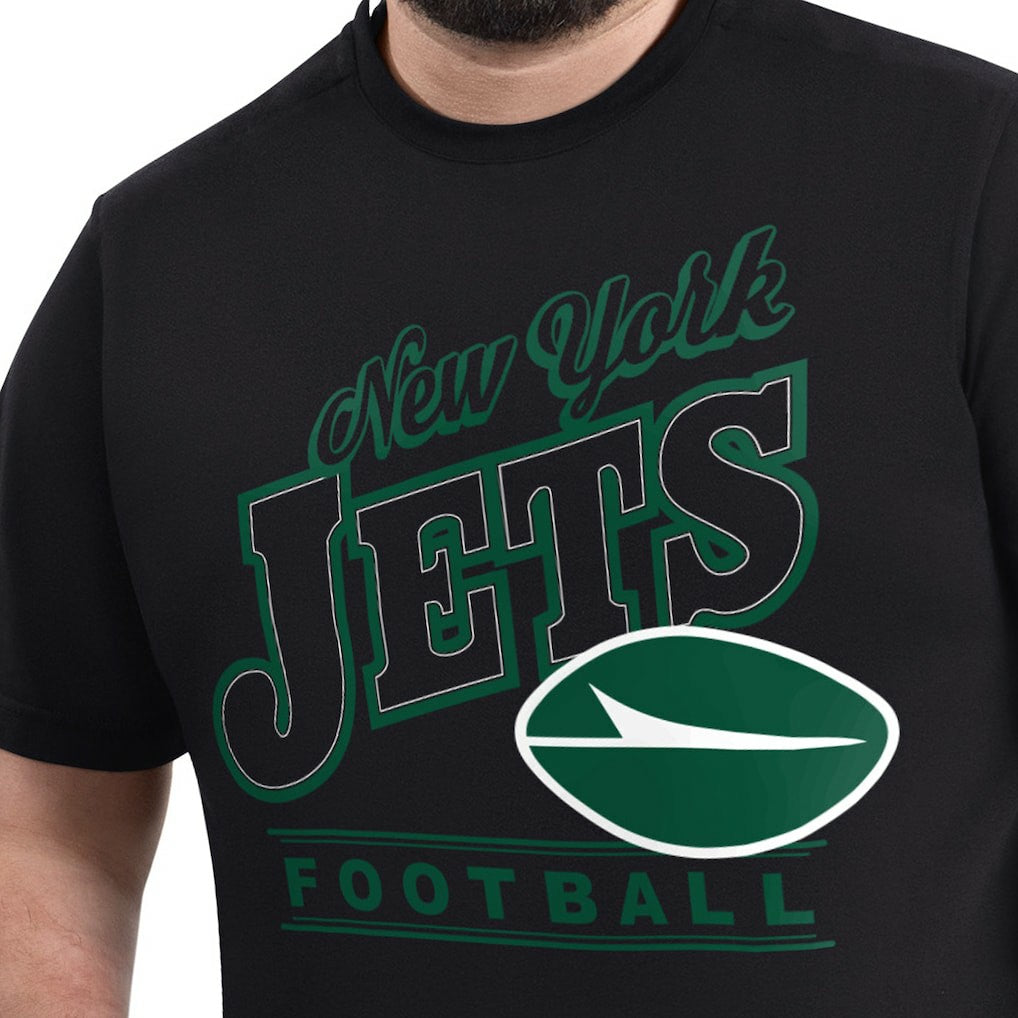 New York Jets G-III Sports by Carl Banks Adaptive Headliner Graphic T-Shirt - Black on sale
