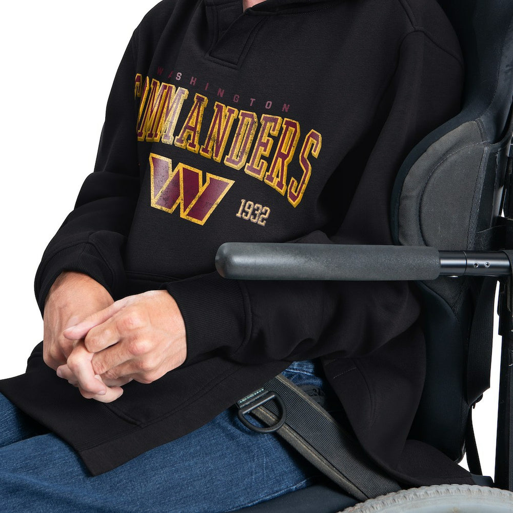 Washington Commanders G-III Sports by Carl Banks Adaptive Team Spirit Graphic Fleece Pullover Hoodie - Black cheap
