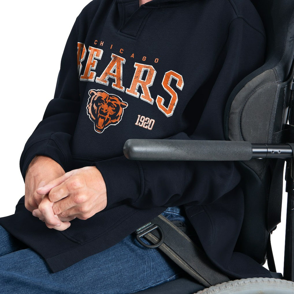 Chicago Bears G-III Sports by Carl Banks Adaptive Team Spirit Graphic Fleece Pullover Hoodie - Navy online
