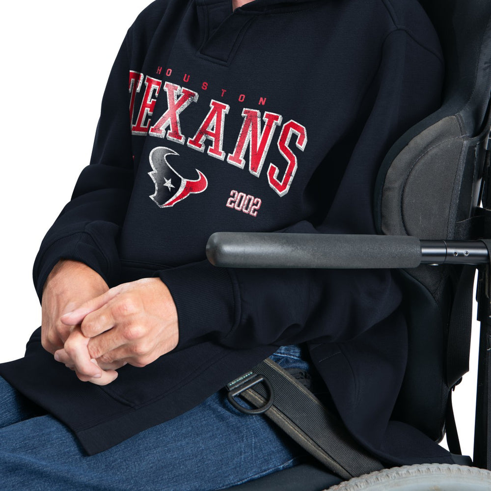 Houston Texans G-III Sports by Carl Banks Adaptive Team Spirit Graphic Fleece Pullover Hoodie - Navy cheap
