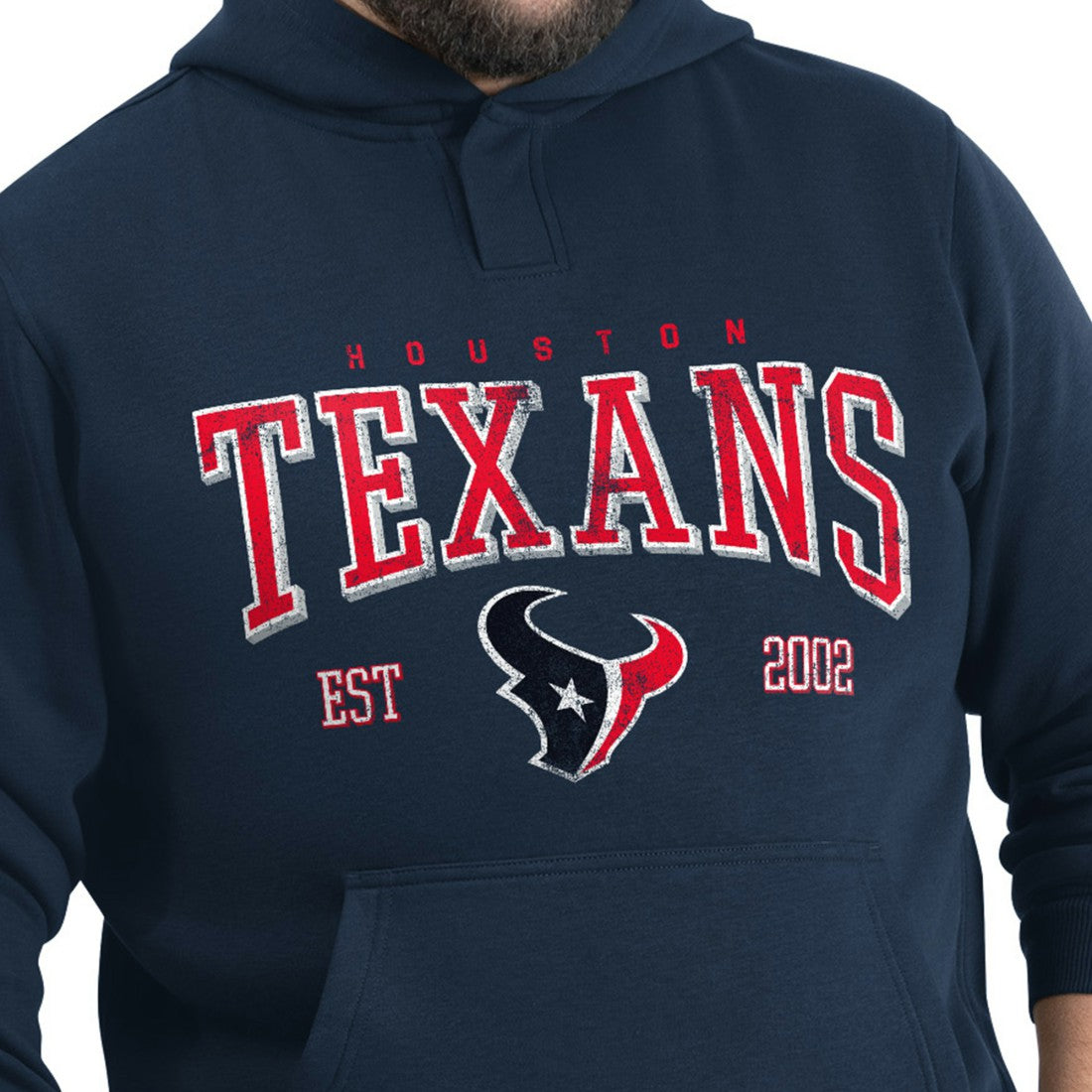 Houston Texans G-III Sports by Carl Banks Adaptive Team Spirit Graphic Fleece Pullover Hoodie - Navy cheap