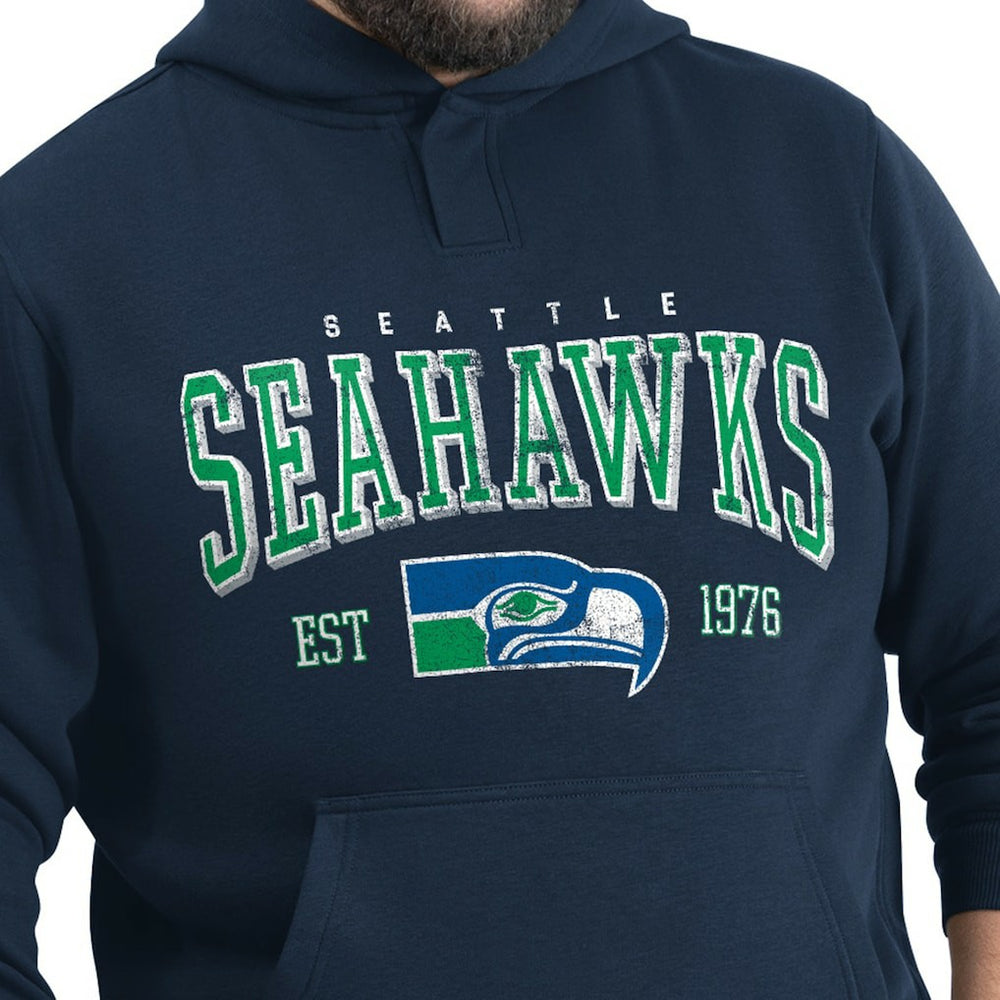 Seattle Seahawks G-III Sports by Carl Banks Adaptive Team Spirit Graphic Fleece Pullover Hoodie - College Navy outlet