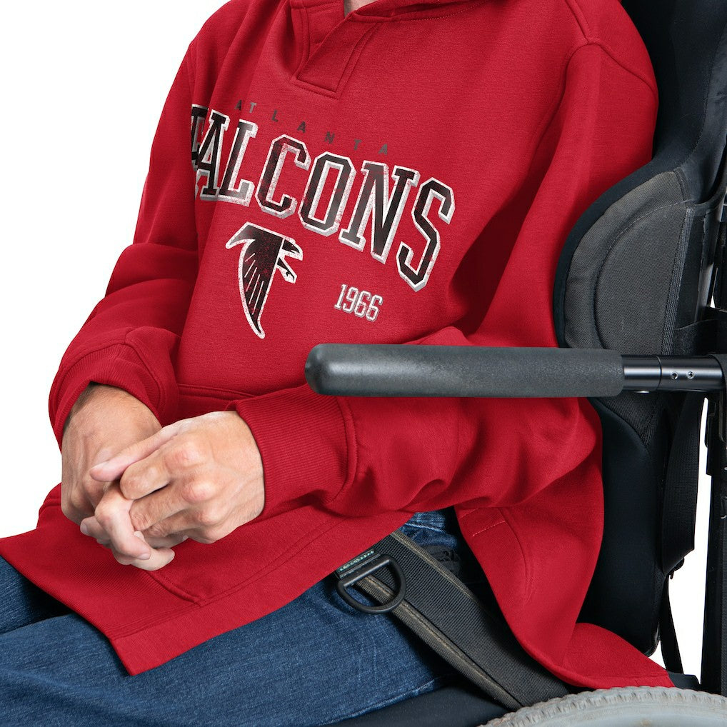 Atlanta Falcons G-III Sports by Carl Banks Adaptive Team Spirit Graphic Fleece Pullover Hoodie - Red for sale