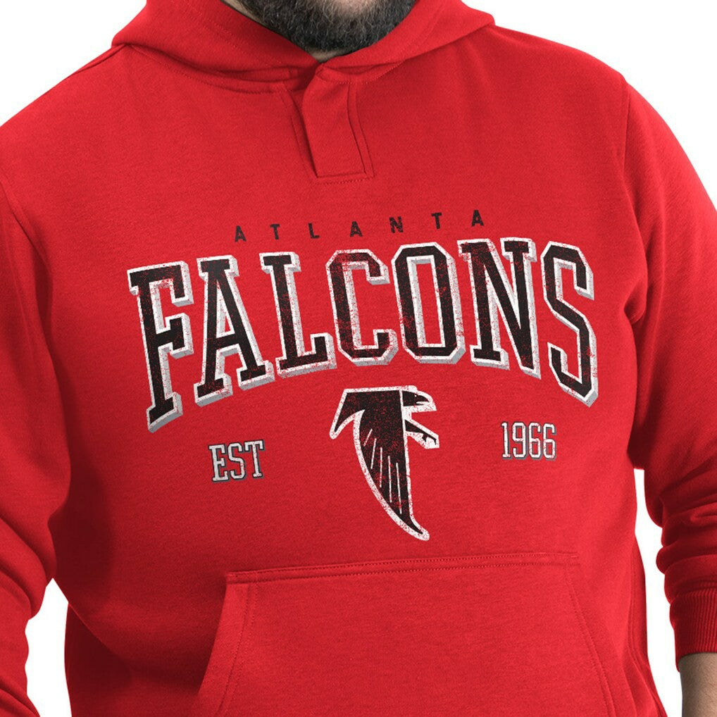 Atlanta Falcons G-III Sports by Carl Banks Adaptive Team Spirit Graphic Fleece Pullover Hoodie - Red for sale