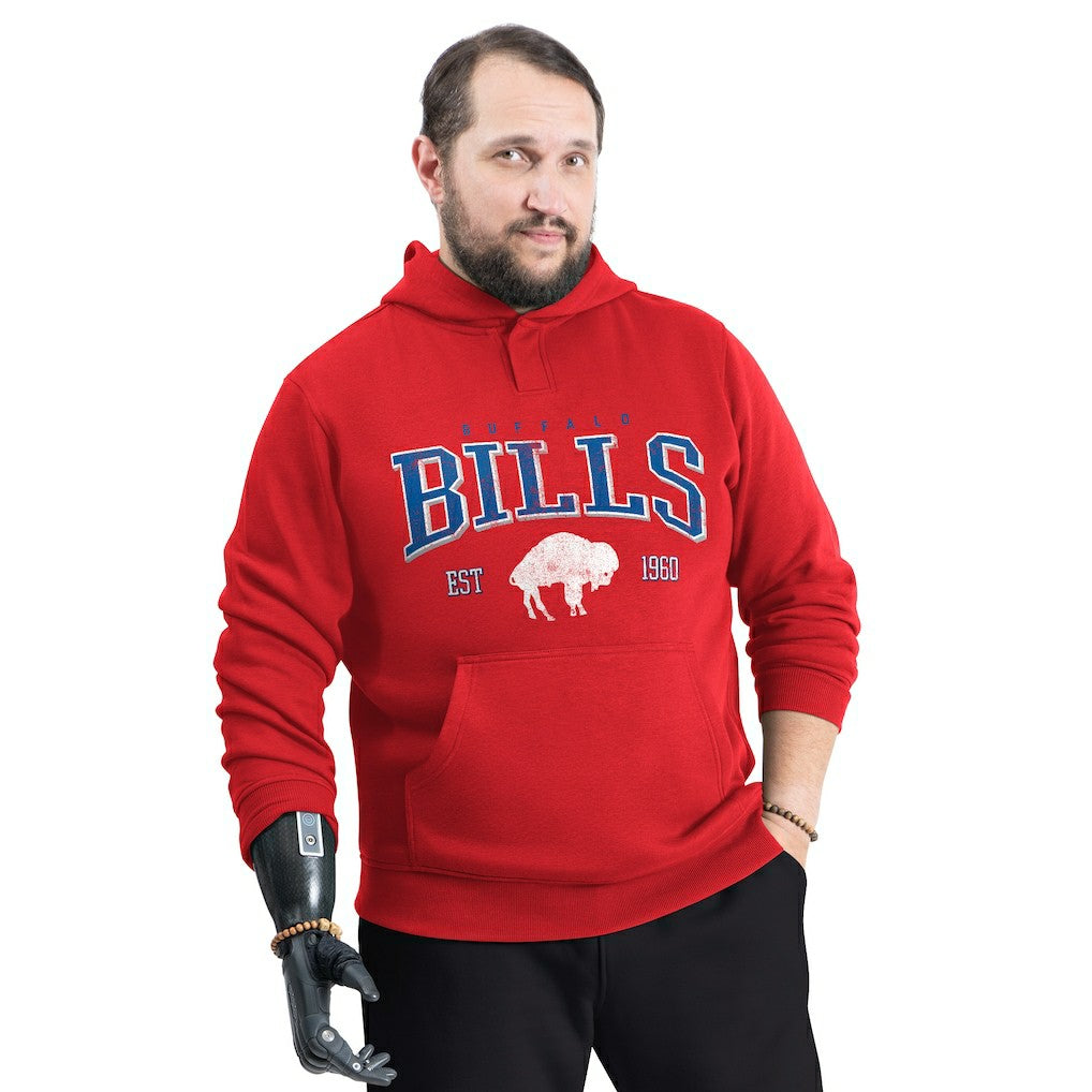 Buffalo Bills G-III Sports by Carl Banks Adaptive Team Spirit Graphic Fleece Pullover Hoodie - Red cheap