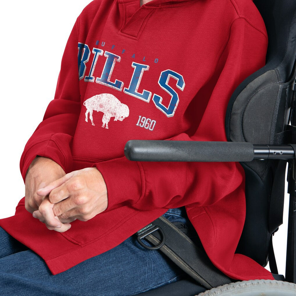 Buffalo Bills G-III Sports by Carl Banks Adaptive Team Spirit Graphic Fleece Pullover Hoodie - Red cheap