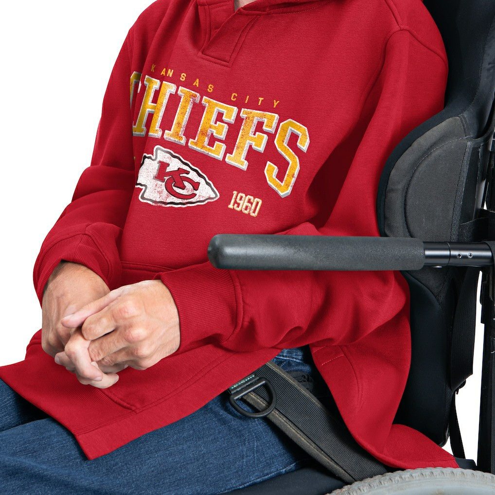 Kansas City Chiefs G-III Sports by Carl Banks Adaptive Team Spirit Graphic Fleece Pullover Hoodie - Red outlet