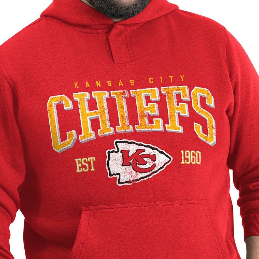 Kansas City Chiefs G-III Sports by Carl Banks Adaptive Team Spirit Graphic Fleece Pullover Hoodie - Red outlet