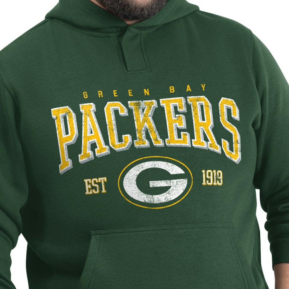 Green Bay Packers G-III Sports by Carl Banks Adaptive Team Spirit Graphic Fleece Pullover Hoodie - Green for sale