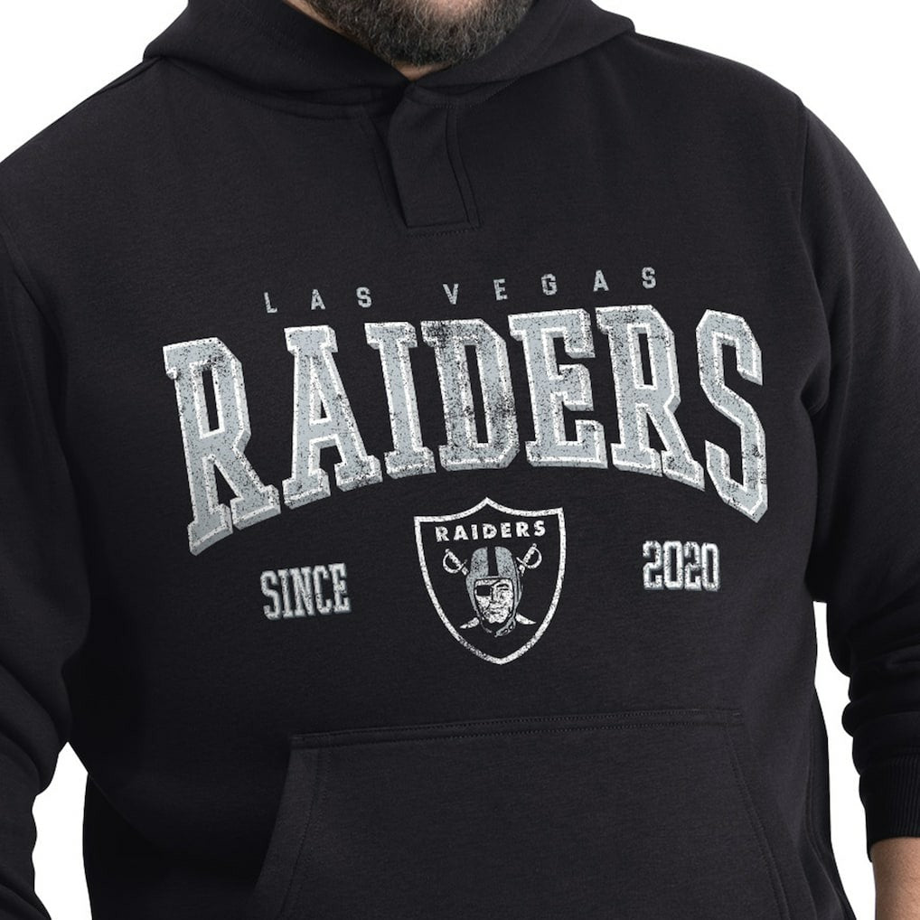 Las Vegas Raiders G-III Sports by Carl Banks Adaptive Team Spirit Graphic Fleece Pullover Hoodie - Black on sale