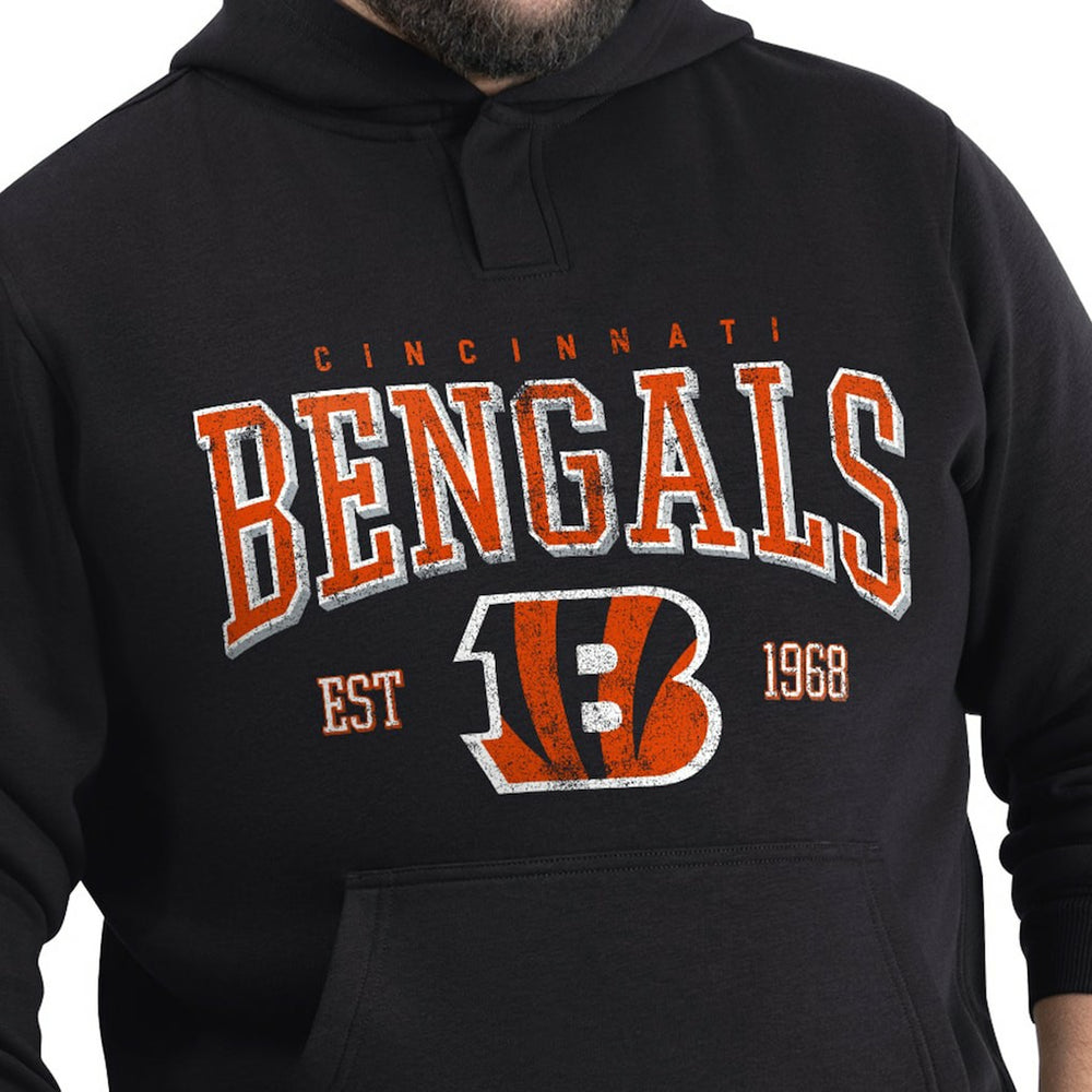 Cincinnati Bengals G-III Sports by Carl Banks Adaptive Team Spirit Graphic Fleece Pullover Hoodie - Black cheap