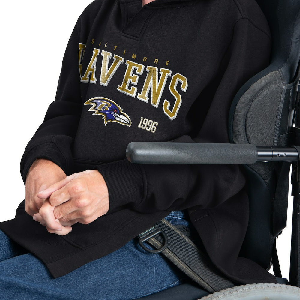 Baltimore Ravens G-III Sports by Carl Banks Adaptive Team Spirit Graphic Fleece Pullover Hoodie - Black sale